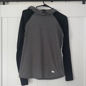 Under Armour Black and Gray Heatgear Hoodie